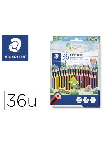 Lapices De Colores Staedtler Upcycled Wood Ecologico 36 Colores En Caja De Carton