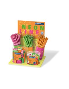 Lapices De Grafito Staedtler Wopex Neon Ecologico Expositor De 120 Unidades 2