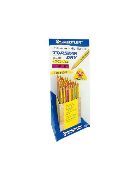 Lapices Fluorescente Staedtler Top Star Expositor De 48 Unidades Colores Surtidos