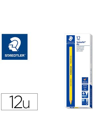 Lapices Fluorescente Staedtler Textsurfer Dry Triangular Amarillo Caja De 12 Unidades
