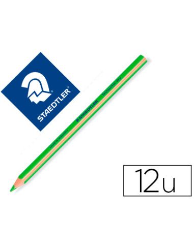 Lapices Fluorescente Staedtler Textsurfer Dry Triangular Verde Caja De 12 Unidades
