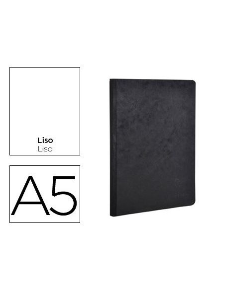 Libreta Age-Bag Tapa Cartulina Lomo Cosido Liso 96 Hojas Color Negro 148X210 Mm|Libreriasalesiana