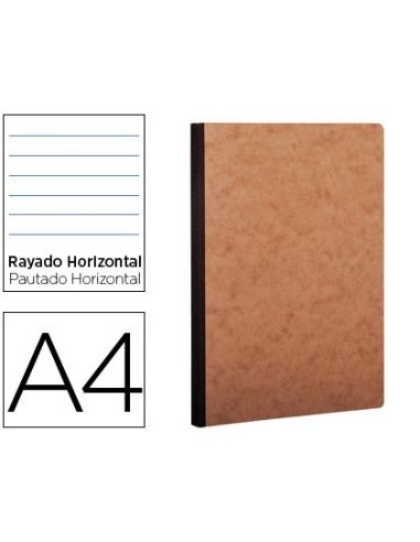 Libreta Age-Bag Tapa Cartulina Lomo Cosido Rayado Horizontal 96 Hojas Color Havana 210X297 Mm|Libreriasalesiana