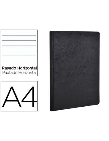 Libreta Age-Bag Tapa Cartulina Lomo Cosido Rayado Horizontal 96 Hojas Color Negro 210X297 Mm|Libreriasalesiana