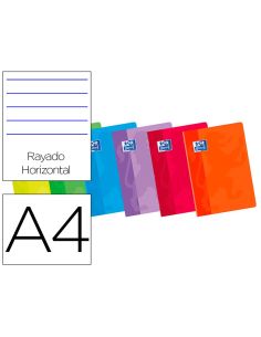 Libreta Escolar Oxford Din A4 48 Hojas Rayado Horizontal Colores Surtidos