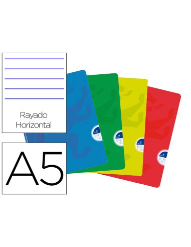 Libreta Escolar Oxford Openflex Tapa Flexible Optik Paper 48 Hojas Din A5 Rayado Horizontal Colores Surtidos