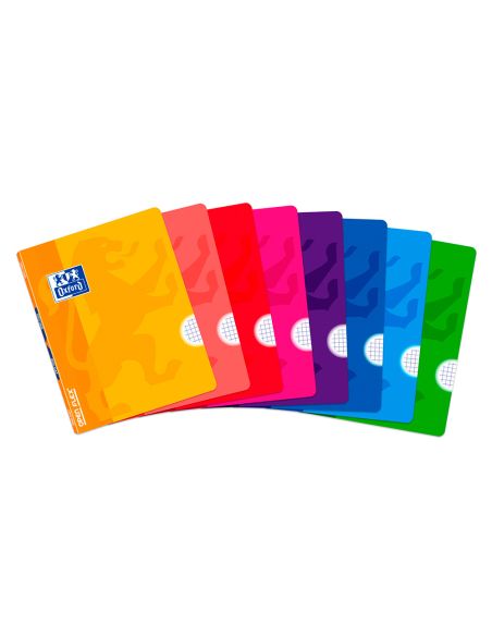 Libreta Escolar Oxford Tapa Flexible Optik Paper Openflex 48 Hojas Din A5 Cuadro 4 Mm Colores Surtidos