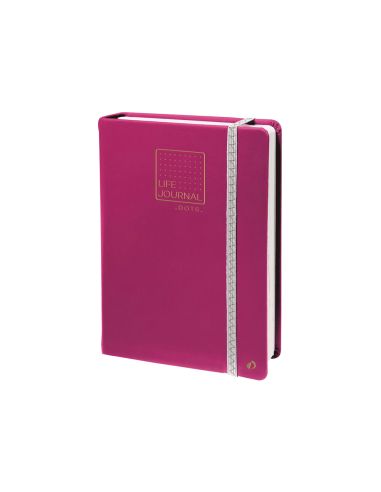 Libreta Quo Vadis Life Journal Infinite Dots Puntos 15X21 Cm 224 Hojas Tapa Similpiel Ciruela