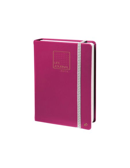 Libreta Quo Vadis Life Journal Infinite Dots Puntos 15X21 Cm 224 Hojas Tapa Similpiel Ciruela