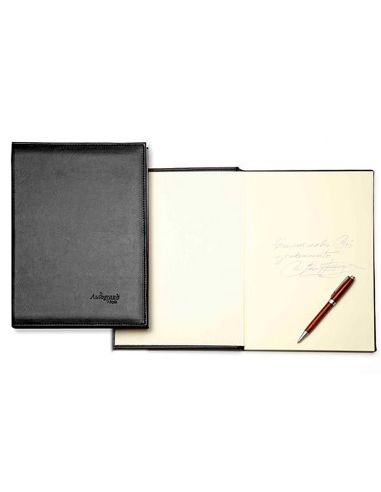 Libro De Firmas Autograph 6876 Tapa Acolchada Negra 305X210 Mm