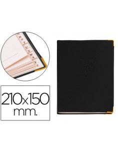 Listin Telefonico Q-Connect Tapa Flexible Con Cantonera Dorada 210X150 Mm