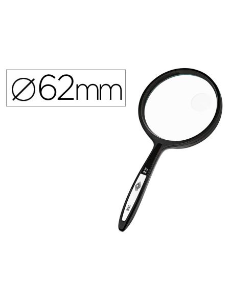 Lupa Q-Connect Cristal Bifocal 62 Mm Mango Curvo