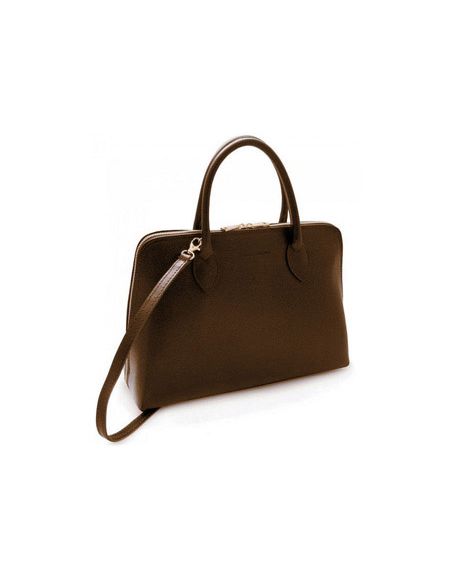 Maletin Para Portatil Zerimar Piel Vacuno Marron Con Cremallera Asas Y Correa 26X37X12Cm