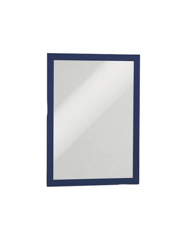 Marco Porta Anuncios Durable Magnetico Din A4 Dorso Adhesivo Removible Color Azul Pack De 2 Unidades