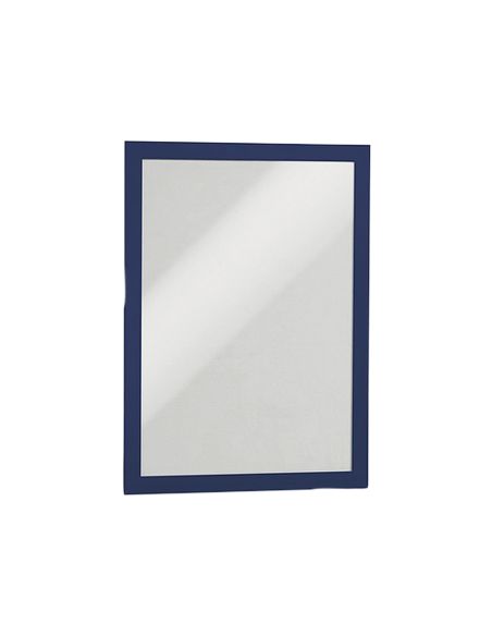 Marco Porta Anuncios Durable Magnetico Din A4 Dorso Adhesivo Removible Color Azul Pack De 2 Unidades