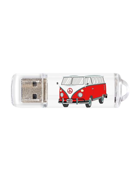 Memoria Usb Techonetech Flash Drive 16 Gb 2.0 Camper Van-Van|Libreriasalesiana