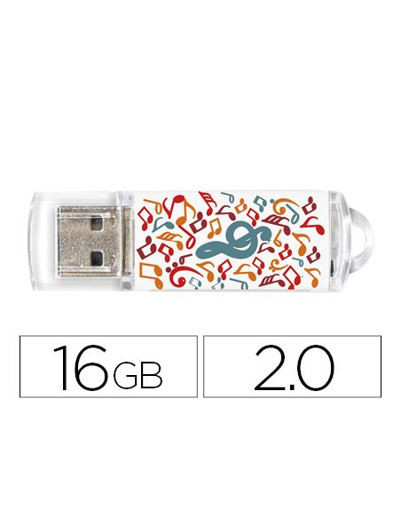 Memoria Usb Techonetech Flash Drive 16 Gb 2.0 Music Dream
