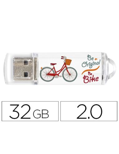 Memoria Usb Techonetech Flash Drive 32 Gb 2.0 Be Bike