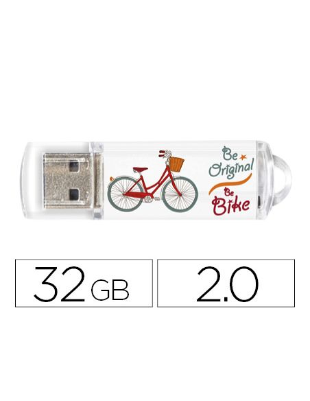 Memoria Usb Techonetech Flash Drive 32 Gb 2.0 Be Bike