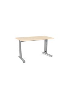 Mesa De Oficina Rocada Metal 2000Ac01 Gris/Haya 120X60 Cm