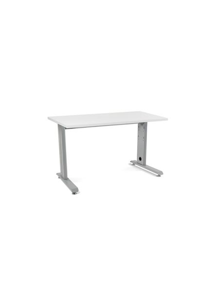 Mesa De Oficina Rocada Metal 2000Ac04 Gris/Blanco 120X60 Cm