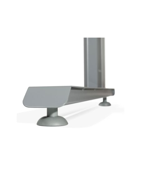 Mesa De Oficina Rocada Metal 2000Ac04 Gris/Blanco 120X60 Cm