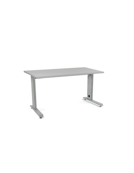 Mesa De Oficina Rocada Metal 2001Ac02 Gris/Gris 140X80 Cm