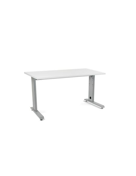 Mesa De Oficina Rocada Metal 2001Ac04 Gris/Blanco 140X80 Cm