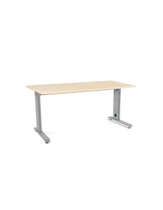 Mesa De Oficina Rocada Metal 2002Ac01 Gris/Haya 160X80 Cm