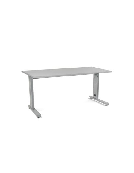 Mesa De Oficina Rocada Metal 2002Ac02 Gris/Gris 160X80 Cm