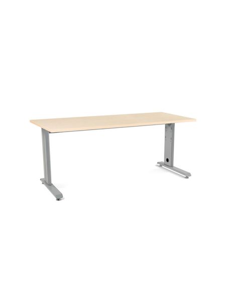 Mesa De Oficina Rocada Metal 2003Ac01 Gris/Haya 180X80 Cm