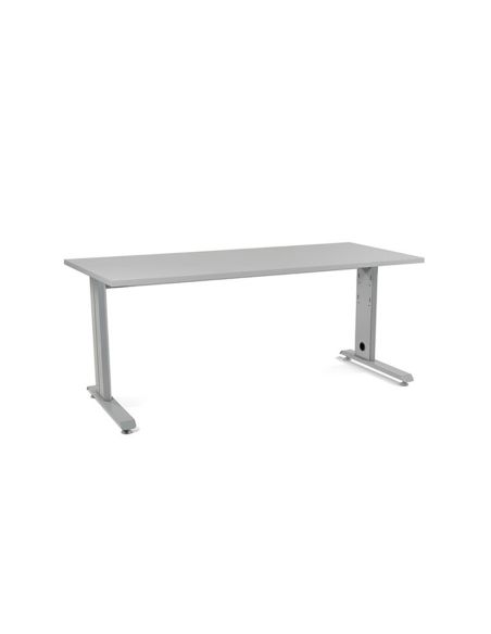 Mesa De Oficina Rocada Metal 2003Ac02 Gris/Gris 180X80 Cm
