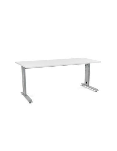 Mesa De Oficina Rocada Metal 2003Ac04 Gris/Blanco 180X80 Cm
