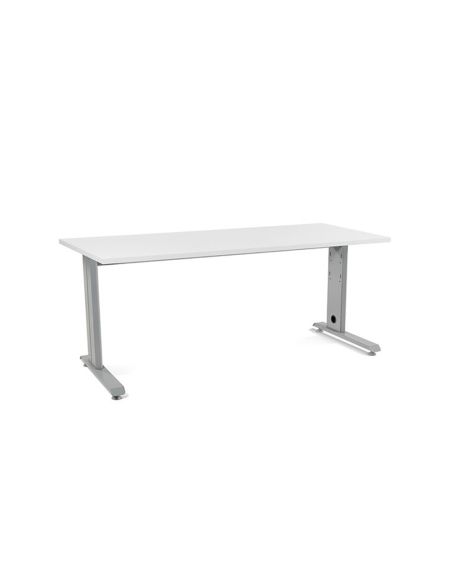 Mesa De Oficina Rocada Metal 2003Ac04 Gris/Blanco 180X80 Cm