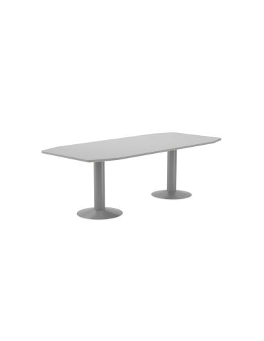 Mesa Reunion Meeting 3003At02 Estructura Gris Tablero Gris 220X100X72 Cm