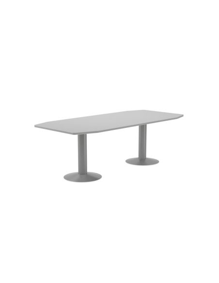 Mesa Reunion Meeting 3003At02 Estructura Gris Tablero Gris 220X100X72 Cm