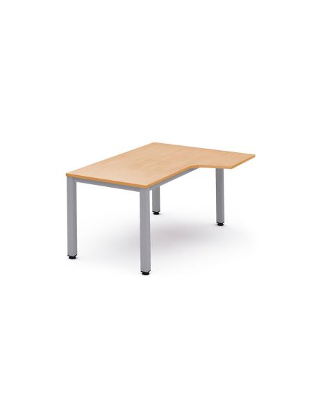 Mesa Oficina Rocada Serie Executive Forma En L Derecha 160X110 Cm Acabado Gris/Haya