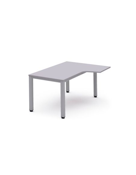 Mesa Oficina Rocada Serie Executive Forma En L Derecha 160X110 Cm Acabado Gris/Gris
