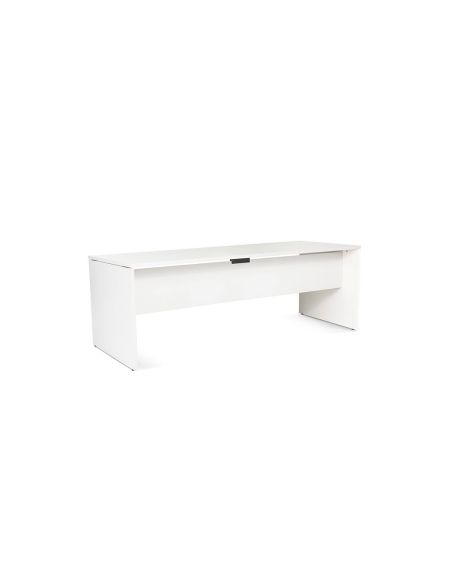 Mesa Oficina Rocada Serie Work 200X80 Cm Acabado Aw04 Blanco/Blanco