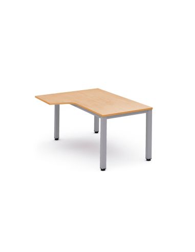 Mesa Rocada Serie Executive 180X110 Cm Izquierda Acabado Gris/Haya