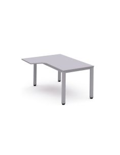 Mesa Rocada Serie Executive 180X110 Cm Izquierda Acabado Gris/Gris