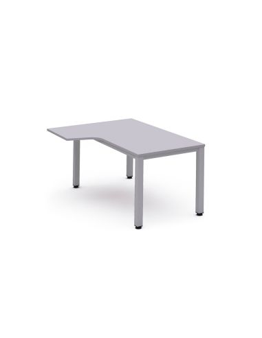 Mesa Rocada Serie Executive 180X110 Cm Izquierda Acabado Gris/Gris