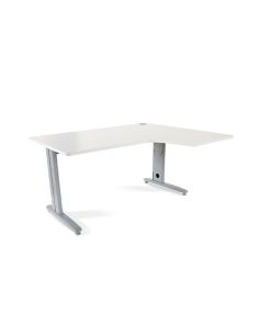 Mesa Rocada Serie Metal 160X120 Cm Derecha Acabado Ac04 Blanco
