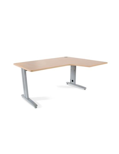 Mesa Rocada Serie Metal 180X110X76 Cm Derecha Acabado Ac01 Haya