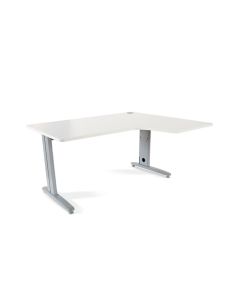 Mesa Rocada Serie Metal 180X120 Cm Derecha Acabado Ac04 Blanco