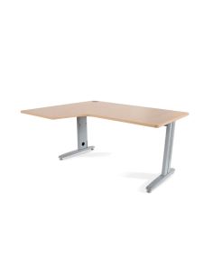 Mesa Rocada Serie Metal 180X110X76 Cm Izquierda Acabado Ac01 Haya