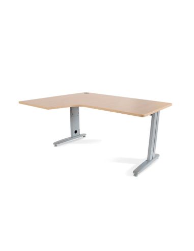 Mesa Rocada Serie Metal 180X110X76 Cm Izquierda Acabado Ac01 Haya