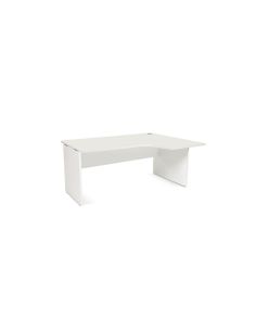 Mesa Rocada Serie Work 160X110X76 Cm Derecha Acabado Aw04 Blanco/Blanco