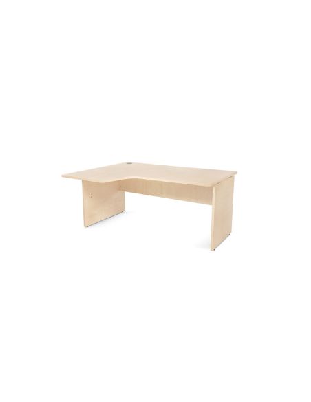 Mesa Rocada Serie Work 160X110X76 Cm Izquierda Acabado Aa01 Haya/Haya