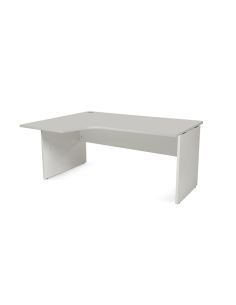 Mesa Rocada Serie Work 160X110X76 Cm Izquierda Acabado An02 Gris/Gris